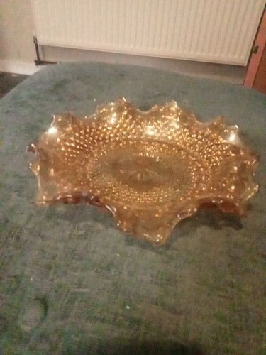 Carnival glass bowl - carnival,