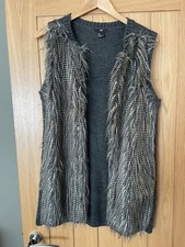 Women's H&M Fur Long Gilet