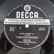 SXL 6113 Mahler Symphony No. 1