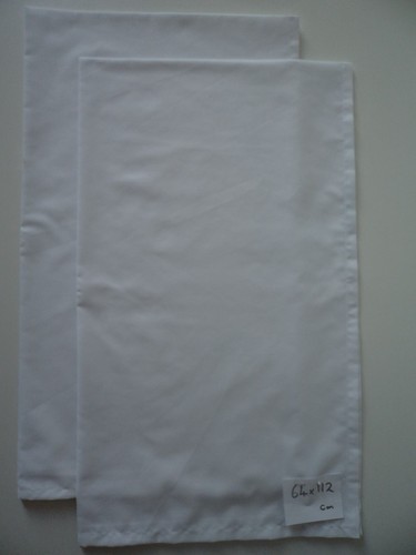 New pair white polyester - new,
