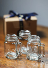Mini mason shot glass jar - shot,