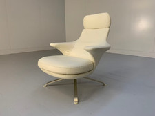 B&B Italia "Radar" Armchair - In Ivory Leather