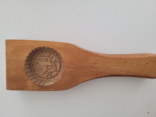 Vintage wooden butter mould - vintage, in