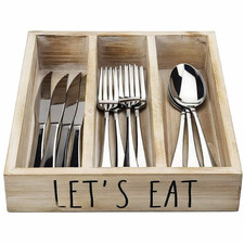 Wood Flatware Organizer Space