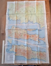 Original Silk Escape Map.Borneo,Sumatra,Java.44 Series.1944 II World War Map.