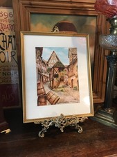 Framed watercolour - a,