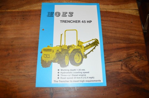 Hoes trencher 45hp land - hoes,