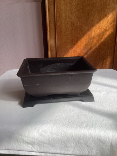 Brown plastic rectangular - plastic,