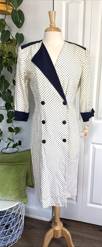 Vintage 80s polka dot blazer - vintage,