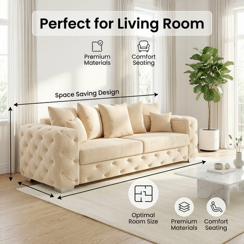 Seater sofa set velvet - sofa,