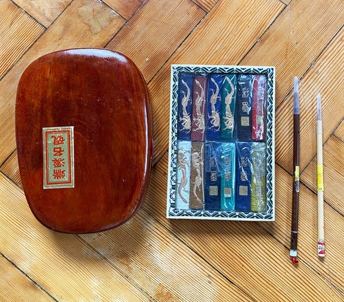 Vintage chinese calligraphy - vintage,