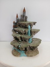 Fantasy Castle Waterfall Display Stand Resin Approx 33cm Tall