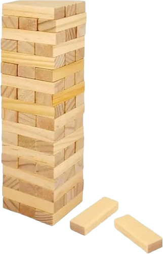 54pcs wooden tumbling - wooden, tower