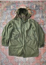 Vtg 1973 US Army Cold Weather Fishtail M-65 Parka W/ M51 Hood & Frieze Liner M+