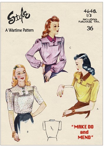 Vintage 1940s wwii make do - vintage,