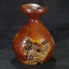 Vase Mid Century Modern Manzanita Wood Burl 1970s 19cm Stunning One Off Read