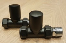 Matt Black Straight Radiator