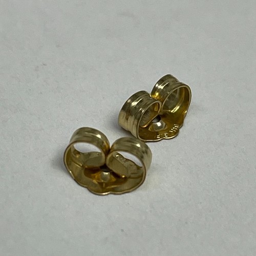 14kt solid yellow gold - 14kt, earring