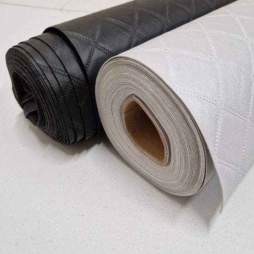 Faux leather trellis - leather, diamond