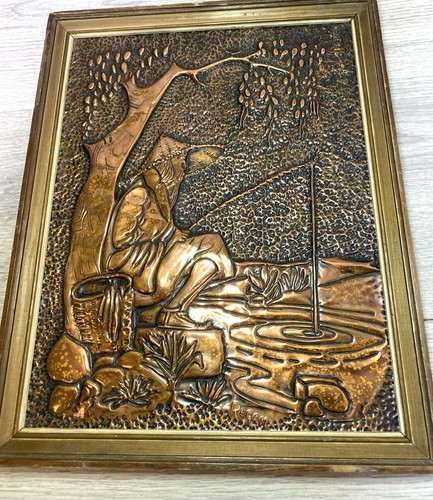 Vintage copper wall - copper,