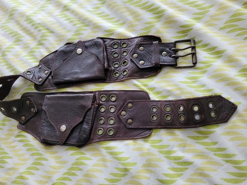 Vintage leather market trader - leather,