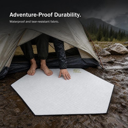 Hexagonal camping tent ground - hexagonal,