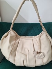 Lancel Vintage Cream Leather