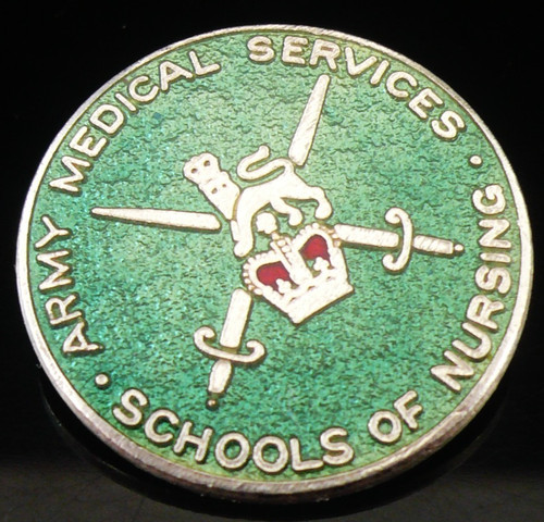 Vintage enamel nursing badge - vintage,
