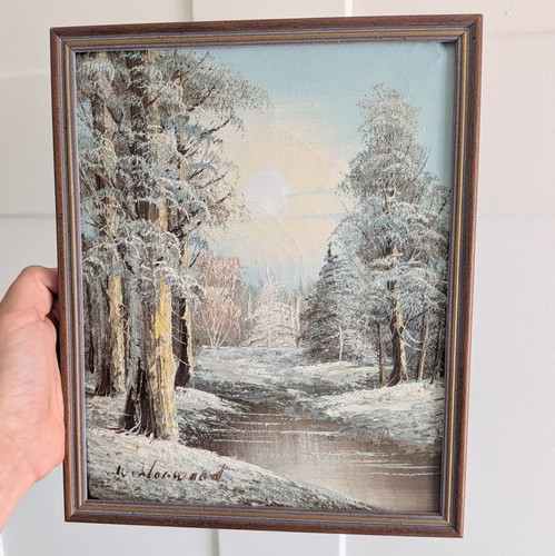 Vintage signed winter - vintage,