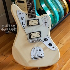 1997 Fender Japan Jaguar HH Dimarzio Olympic White offset guitar - cool CIJ