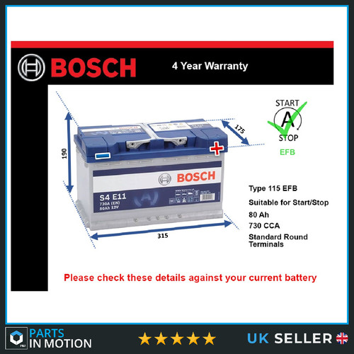 Efb battery fits toyota hilux - battery,