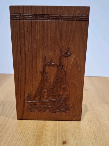 Vintage teak wood nautical - vintage,