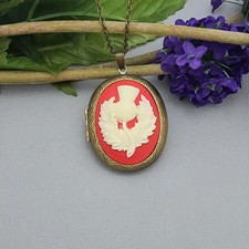 Ox Brass Oval Antiqued Thistle