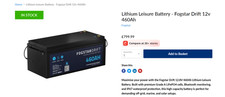 Lithium Leisure Battery - Fogstar Drift 12v 460Ah - 38 cycles - 9 year warranty