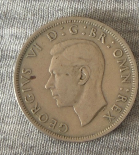 King george 1948 half - george, crown