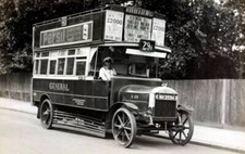 Early London Bus With Open Top
