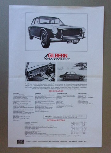 Gilbern invader saloon - gilbern,