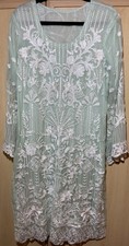 Mint green embroidered - mint, asian