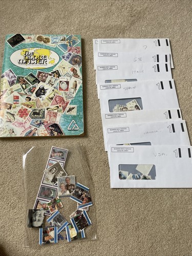 Stamp collection book and - book,