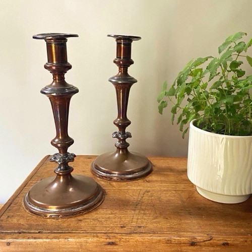 Pair brass copper silver - brass,