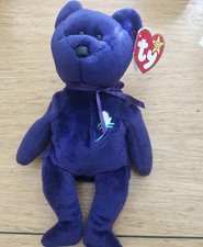 Ty Princess Diana bear Beanie