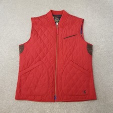 Joules Mens Gilet Large Red