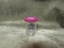 Vintage Plastic Pill Bottle from the Kuykendall Drug Store Clear w/Purple Top