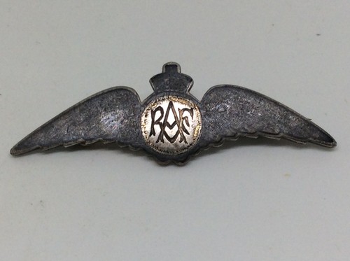 Vintage ww2 raf wings silver - vintage,