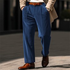 Men Velvet Pants Trousers