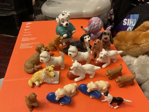 Mixed dog plastic figures - dog,