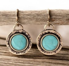 Turquoise Earrings In Antique