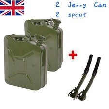 2 x 20L Metal Jerry Can  Army