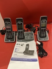 BT 6500 Trio Cordless Telephone Answering Machine With Cords And Instructions