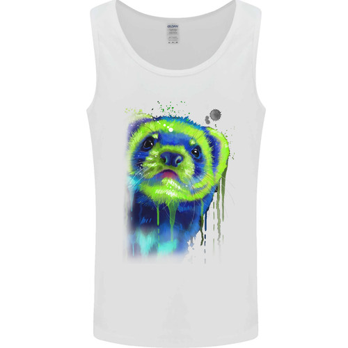 Ferret watercolour mens - watercolour,